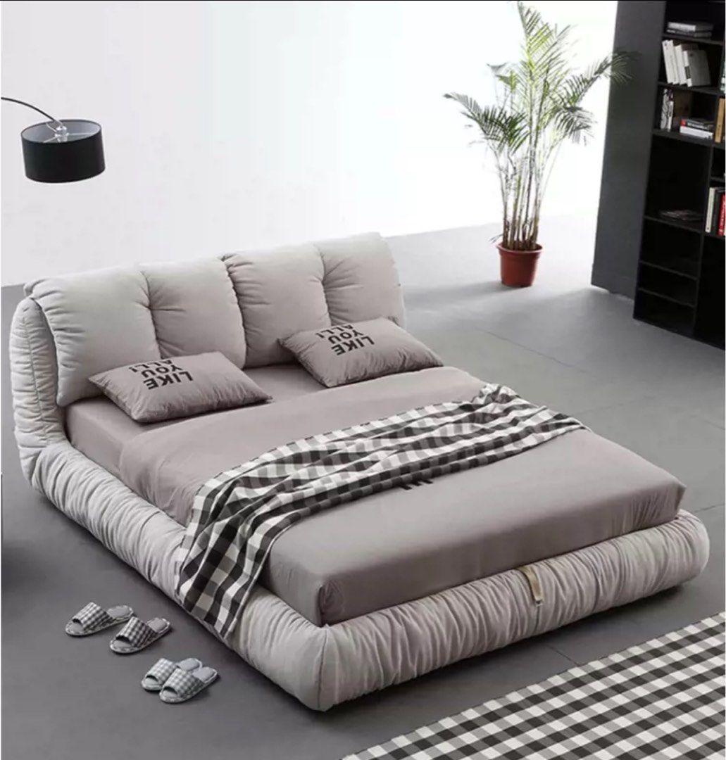 KYUN Modern Fabric Bedframe