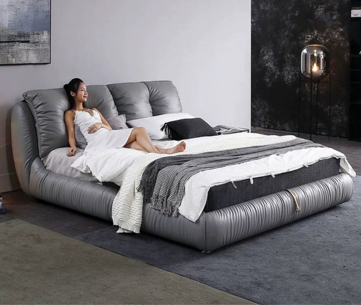 KYUN Modern Fabric Bedframe