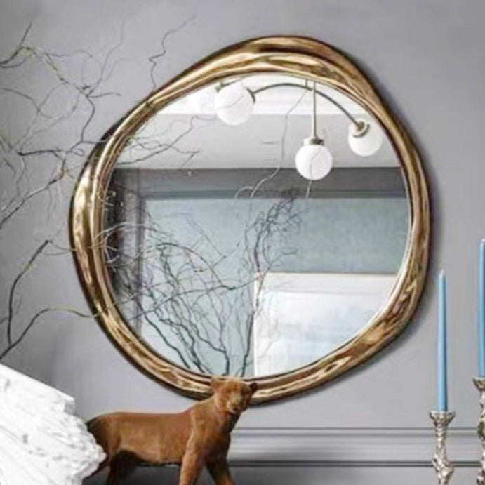 KYZY Gold Wall Mirror
