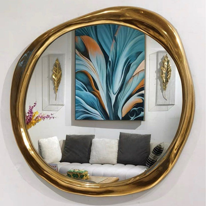 KYZY Gold Wall Mirror
