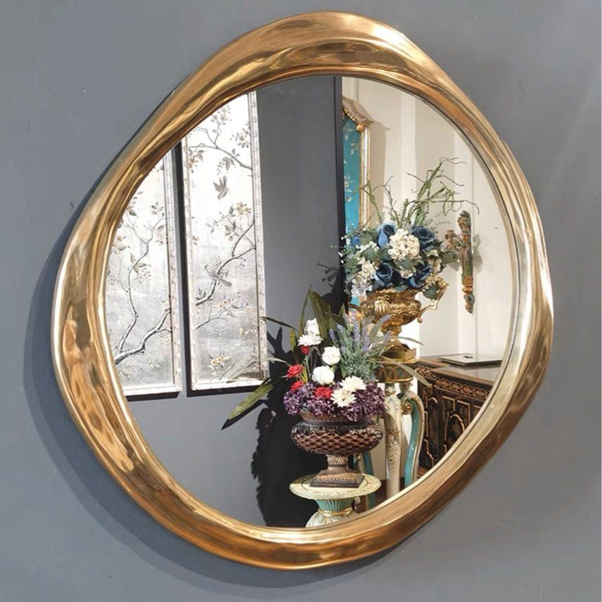 KYZY Gold Wall Mirror