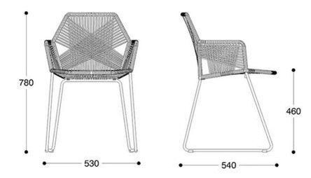 JUXON Modern Outdoor Rattan Chair
