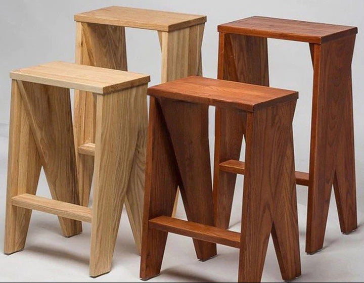 OMFELS Modern Ladder Bar Stool