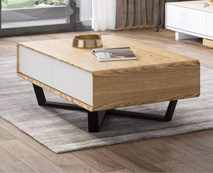 GRASSI Modern Wood Coffee Table