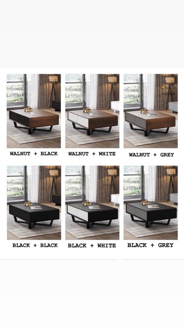 GRASSI Modern Wood Coffee Table