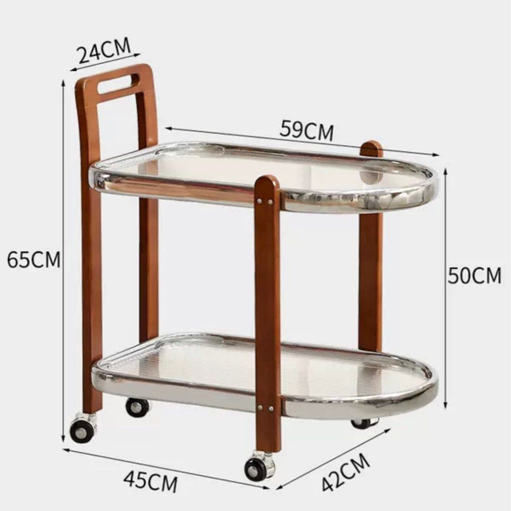 LARSSON Modern Rolling Side Table