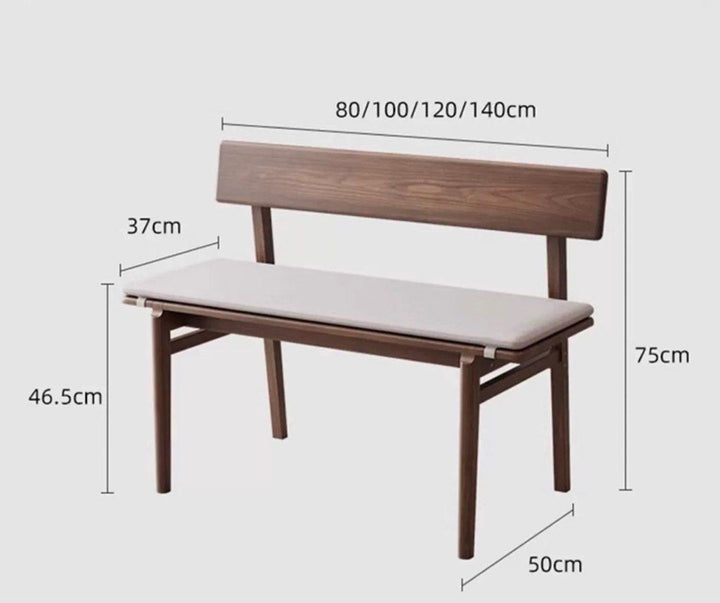 GARRICK Modern Solid Wood Dining Bench