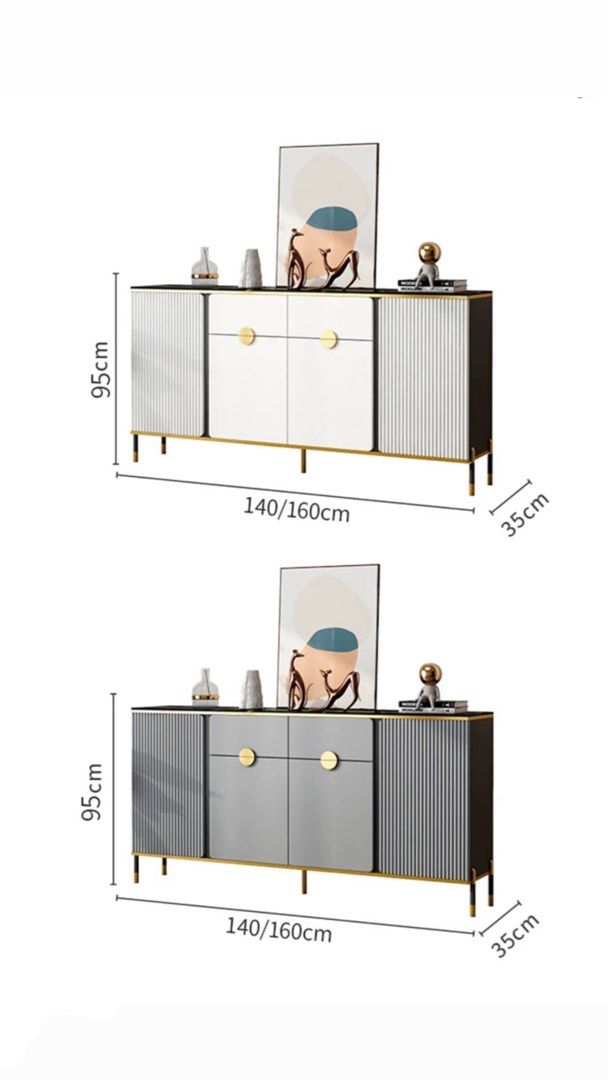NORTH Modern Sintered Stone Sideboard