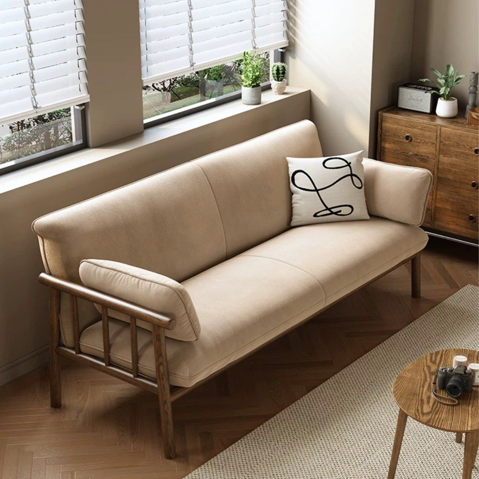 YUKIHO Japandi Solid Wood Sofa