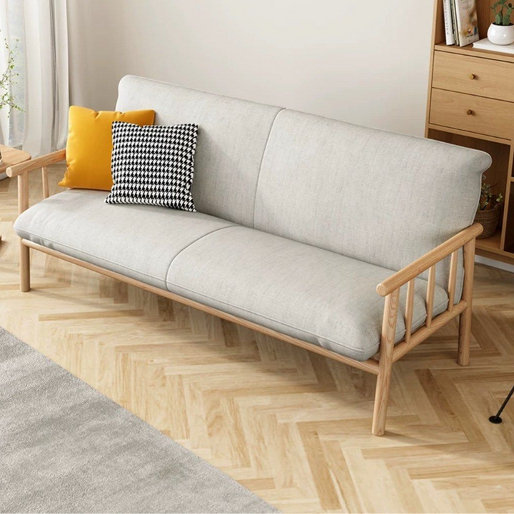 YUKIHO Japandi Solid Wood Sofa