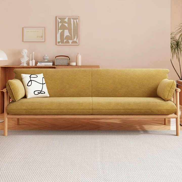 YUKIHO Japandi Solid Wood Sofa