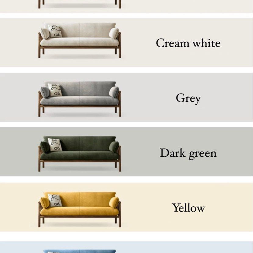 YUKIHO Japandi Solid Wood Sofa