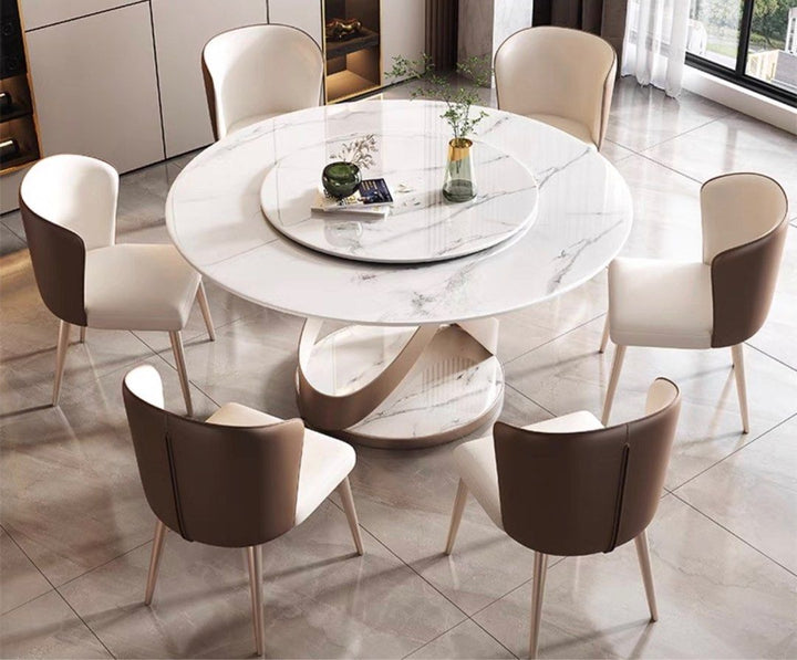 VALDEZ Modern Sintered Stone Round Dining Table