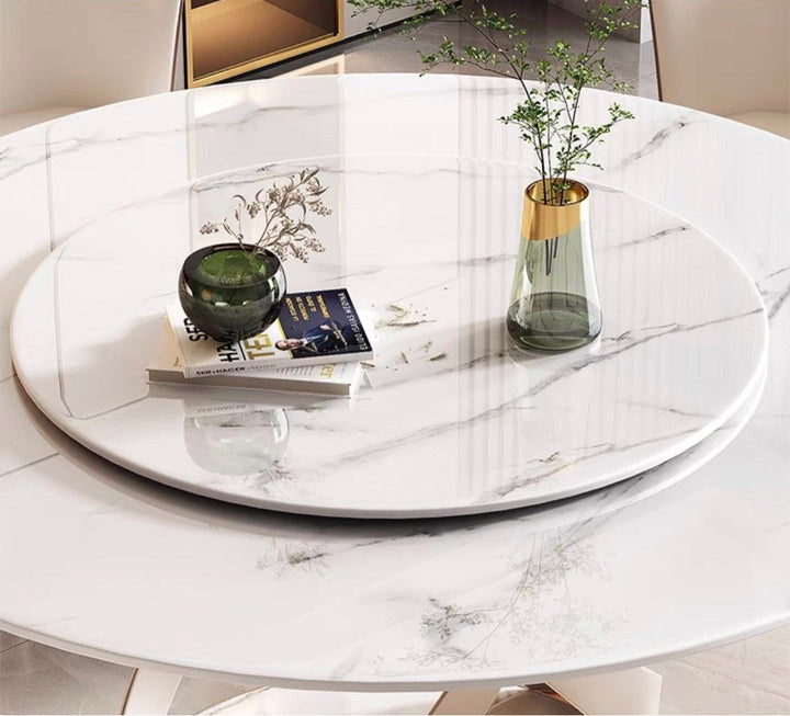 VALDEZ Modern Sintered Stone Round Dining Table