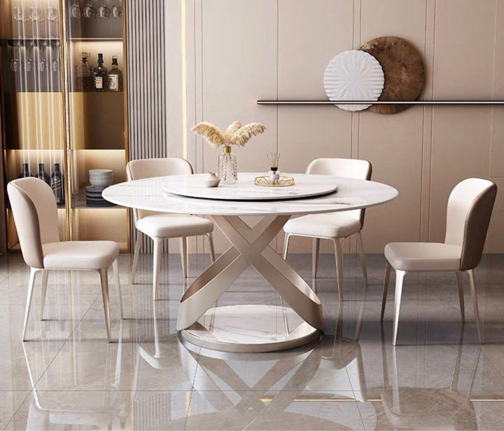 VALDEZ Modern Sintered Stone Round Dining Table