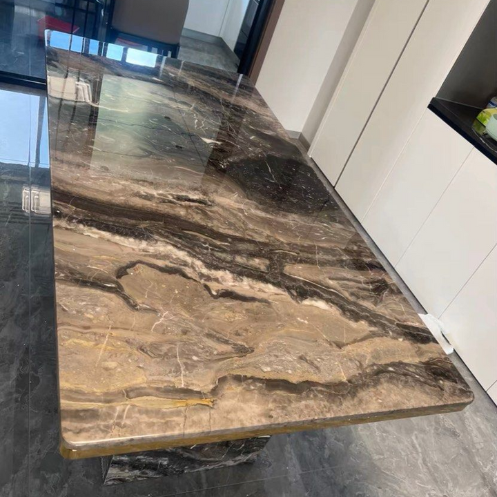 JAMIE Modern Natural Marble Dining Table