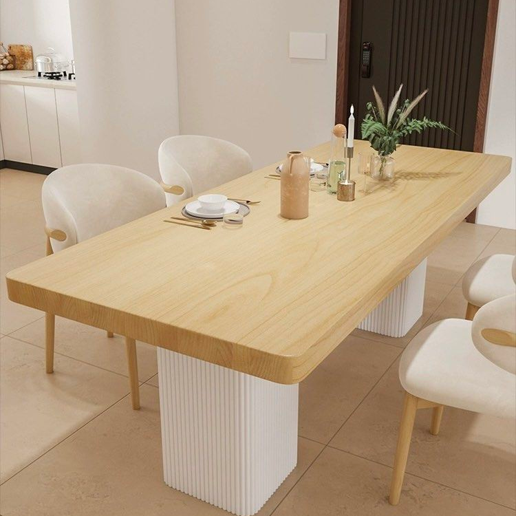 JASTERN Japandi Solid Wood Dining Table