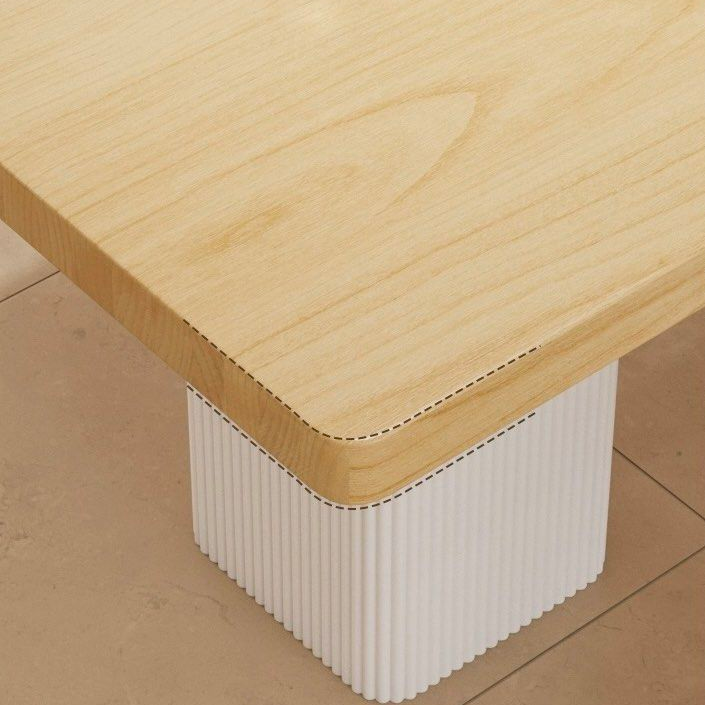 JASTERN Japandi Solid Wood Dining Table