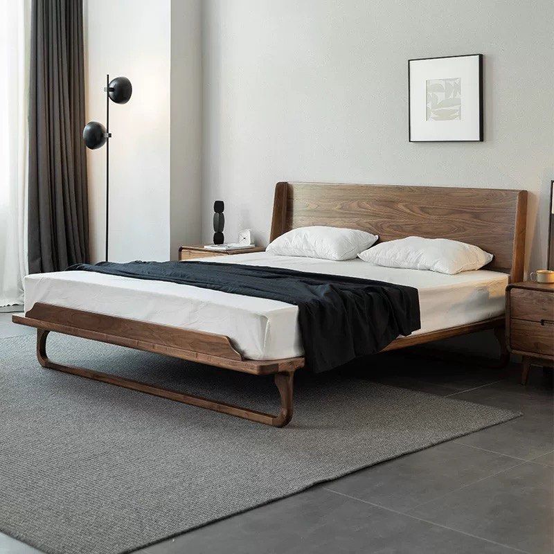 LEXAS Solid Walnut Wood Bedframe