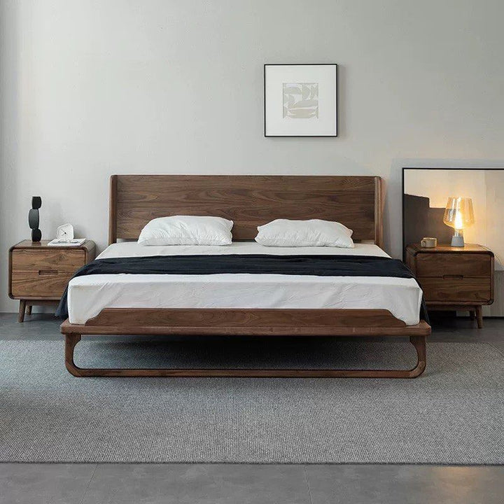 LEXAS Solid Walnut Wood Bedframe