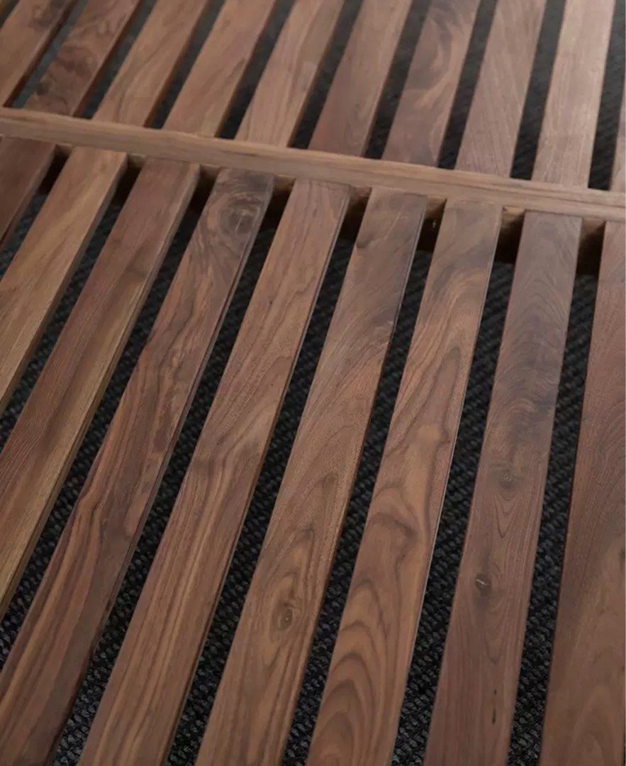 LEXAS Solid Walnut Wood Bedframe