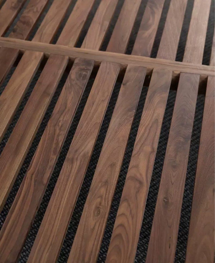 LEXAS Solid Walnut Wood Bedframe