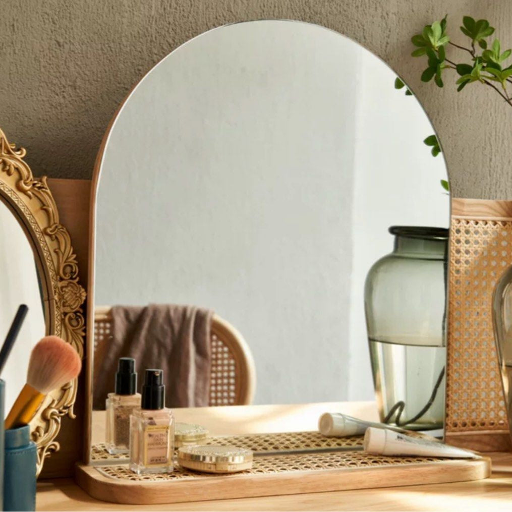 LINDOE Japandi Solid Wood Vanity Table
