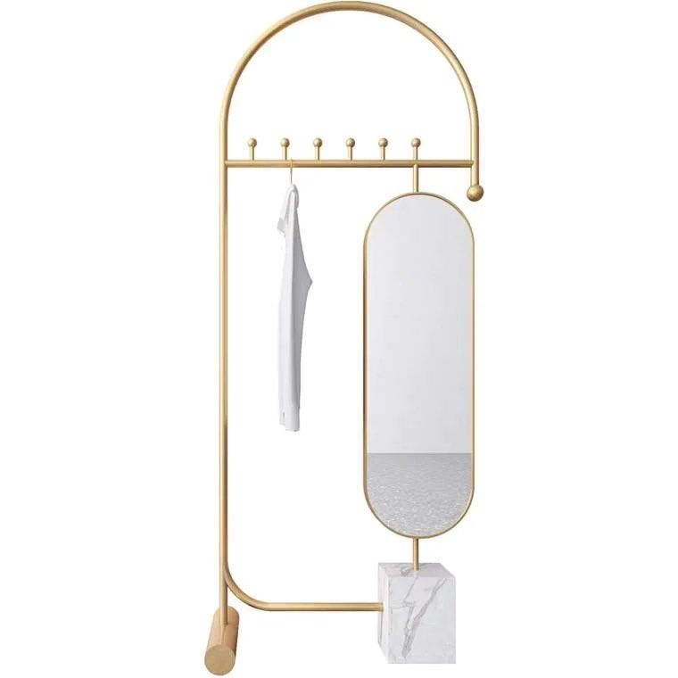 LINDY Standing Mirror Clothes Rack