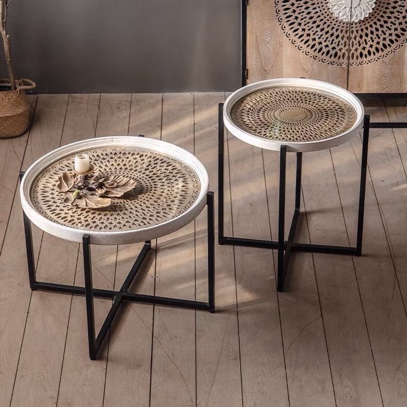 SETH Rustic End Table Set