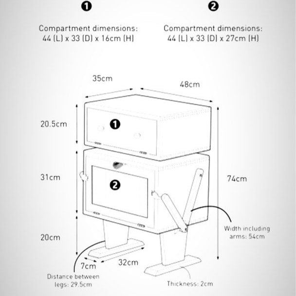 LOAE Robot Solid Wood Cabinet