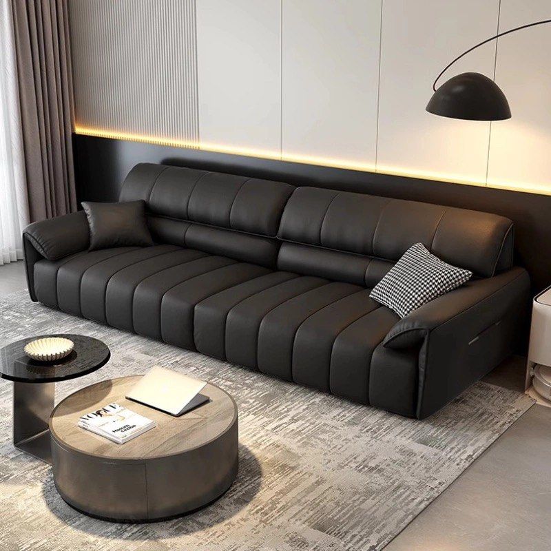 MARVORA Modern Genuine Leather Sofa