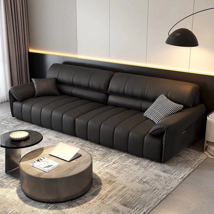 MARVORA Modern Genuine Leather Sofa