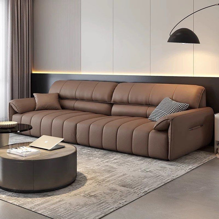 MARVORA Modern Genuine Leather Sofa