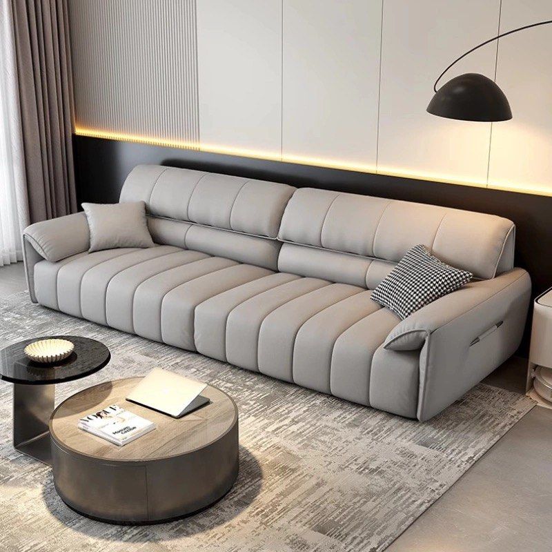 MARVORA Modern Genuine Leather Sofa