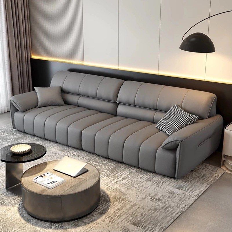 MARVORA Modern Genuine Leather Sofa