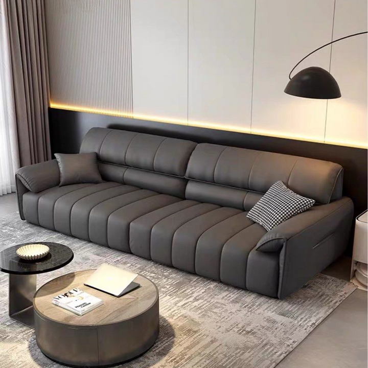 MARVORA Modern Genuine Leather Sofa