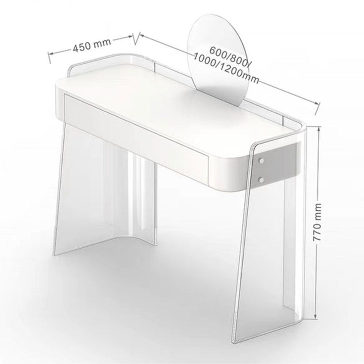 LOLAS Modern Acrylic Vanity Table