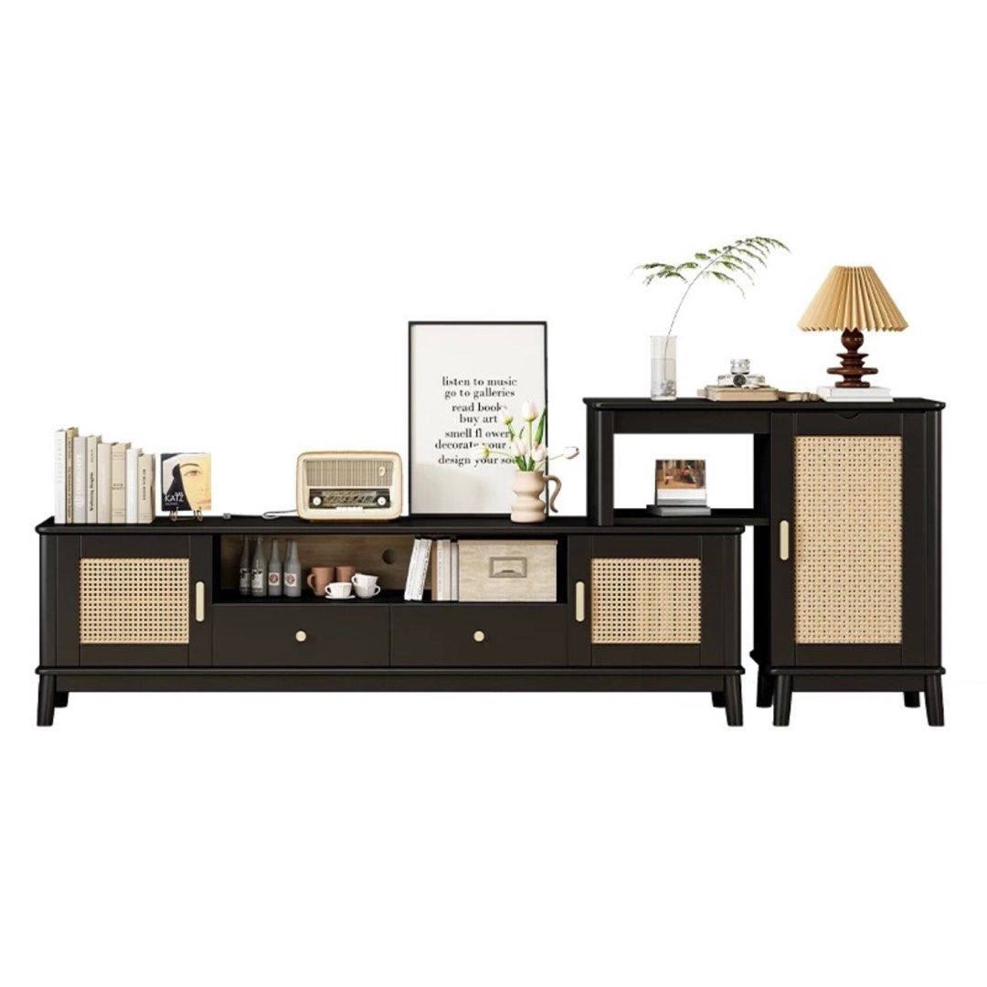Ludo Console LUDO Japandi Rattan TV Console – Radical Homes