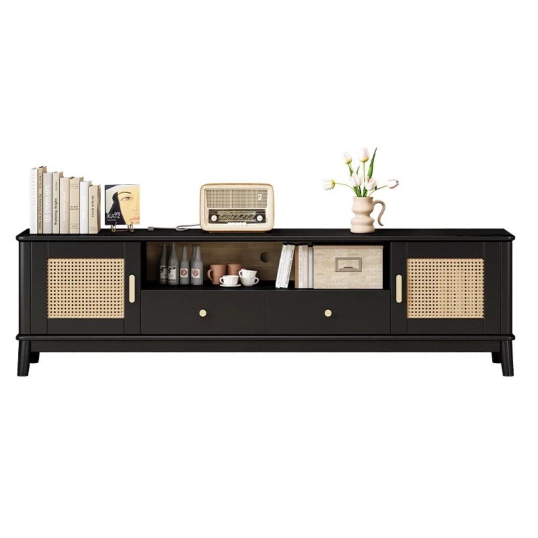 Ludo Console LUDO Japandi Rattan TV Console – Radical Homes