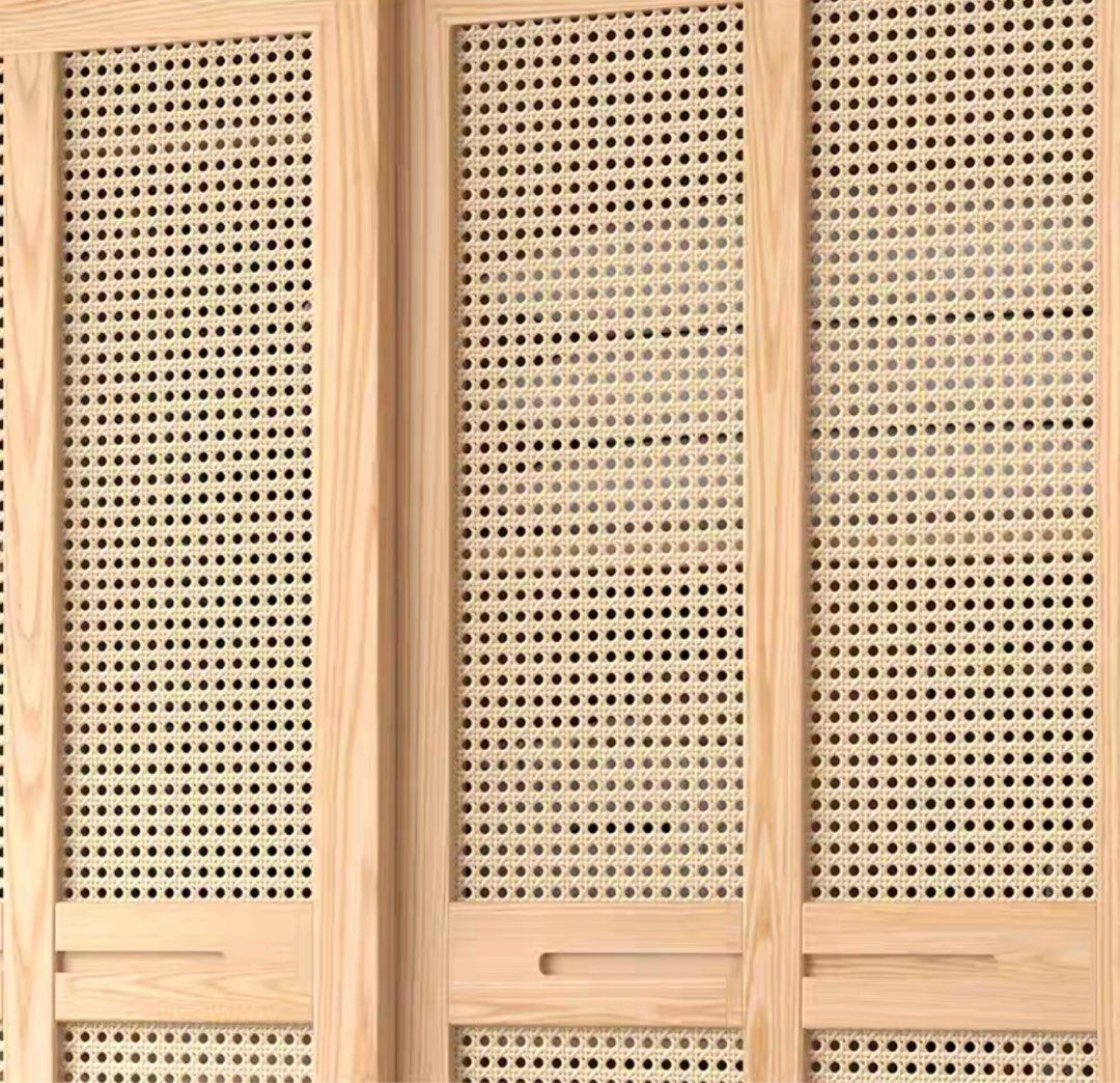 AURELIA Japandi Rattan Wardrobe