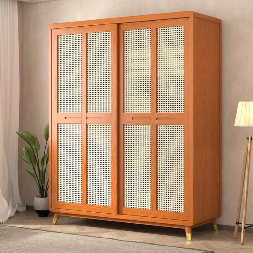 AURELIA Japandi Rattan Wardrobe