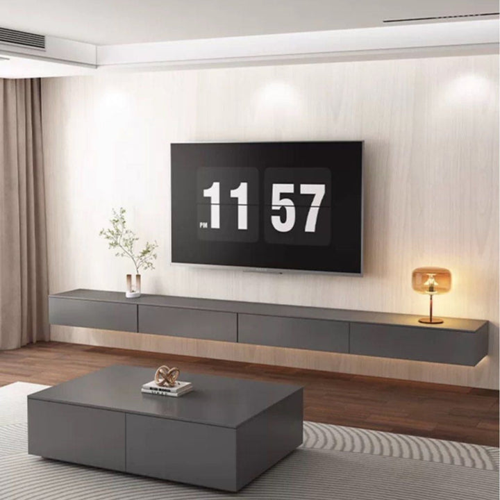 87 Inch Floating Console RENDAR Modern Floating TV Console – Radical Homes
