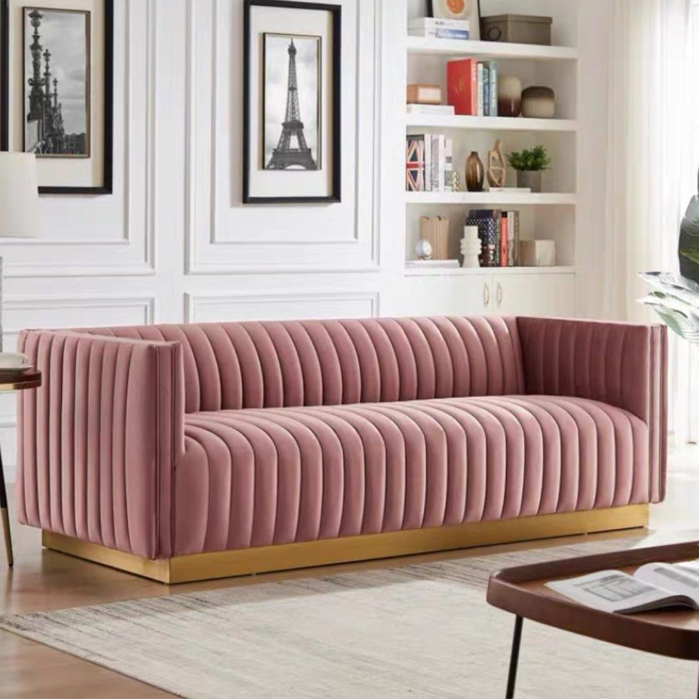 FERROVA Modern Velvet Sofa