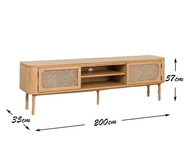 GARAN Rustic Solid Wood TV Console