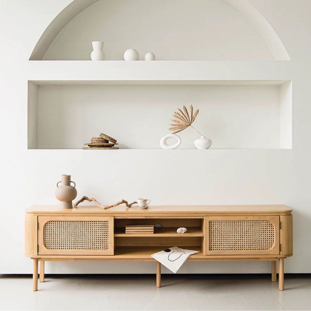 GARAN Rustic Solid Wood TV Console