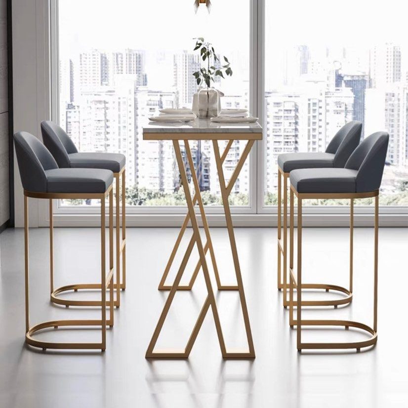 BEVA Modern Slate Bar Table & Stool