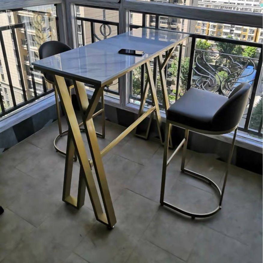 BEVA Modern Slate Bar Table & Stool