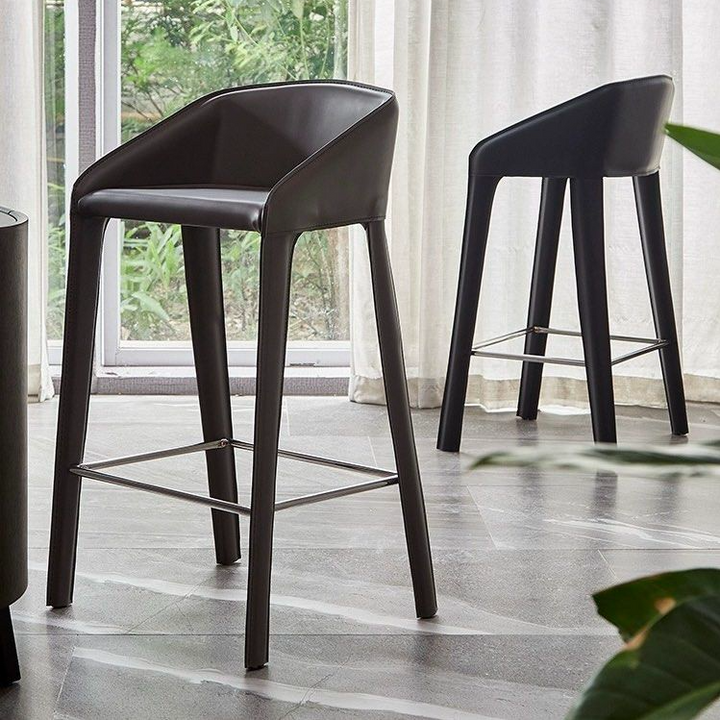 KILS Modern Leather Bar Stool