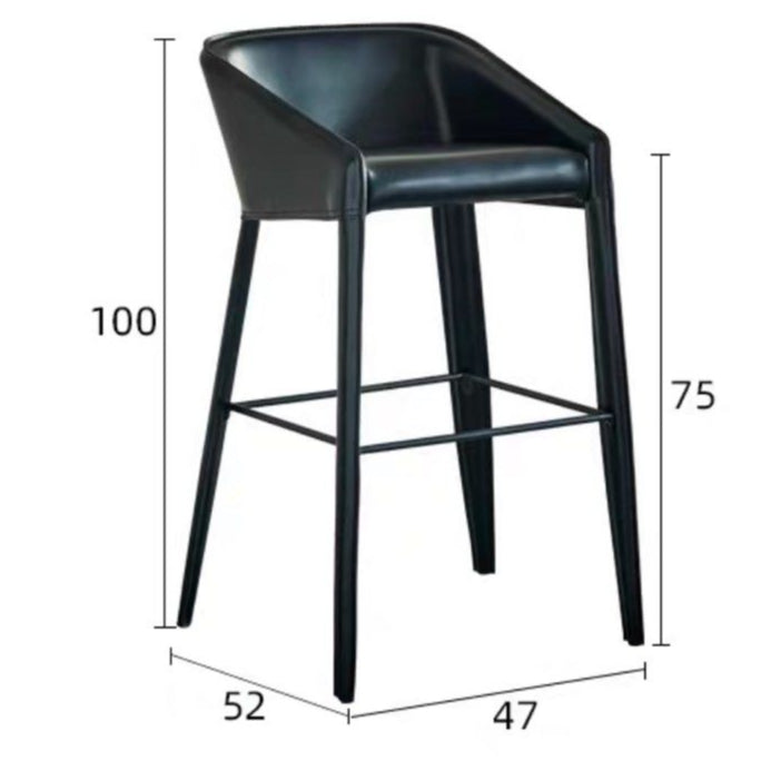 KILS Modern Leather Bar Stool