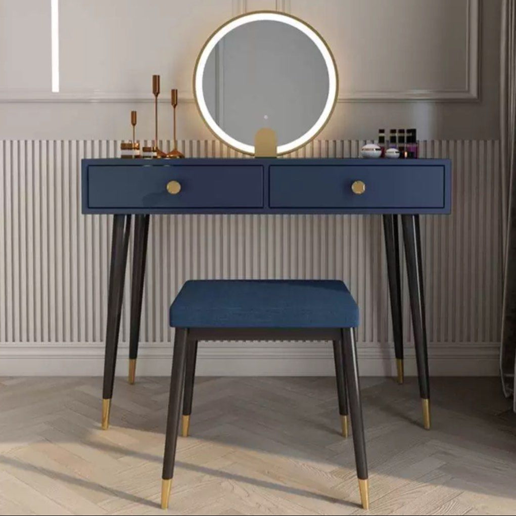 LUSION Modern LED Vanity Table Set